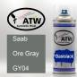 Preview: Saab, Ore Gray, GY04: 400ml Sprühdose, von ATW Autoteile West.